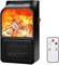 Electric Fireplace Heater Stove 1000W w/ 3D Realistic Flame Effect.